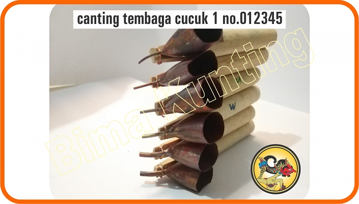 5c. Canting Tembaga Cucuk 1 No.012345 